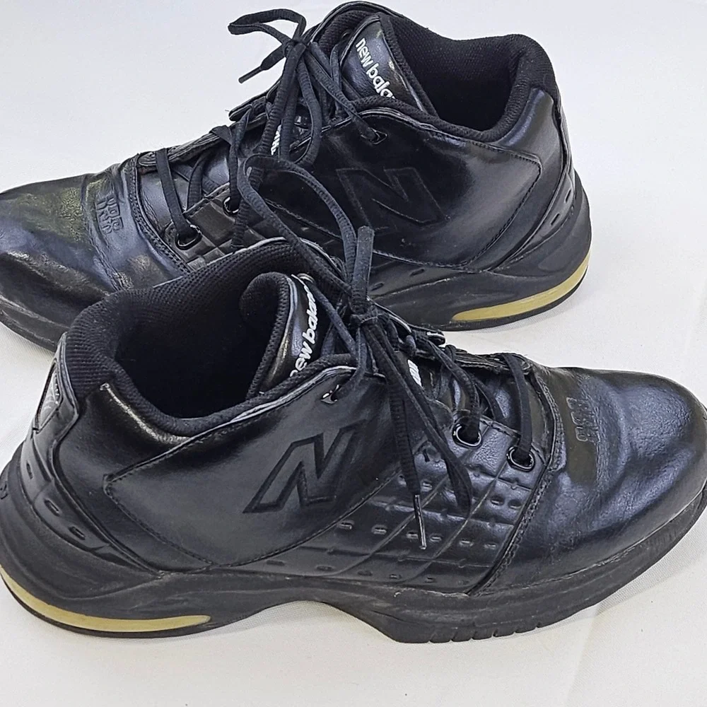 Vtg New Balance 888 Team Basketball Shoes Sneakers Black Leather BB888BP Men 10D